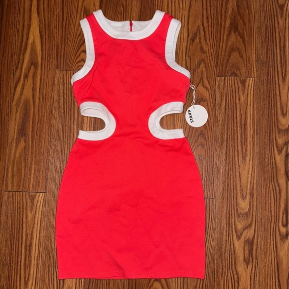 STAUD NWT mini dolce dress - Picture 4 of 5